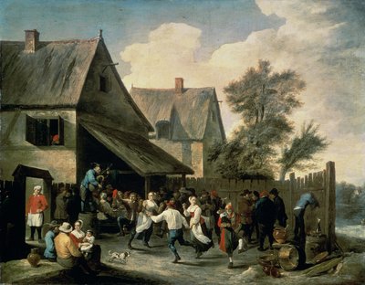 Ein Bauerntanz von David Teniers the Younger